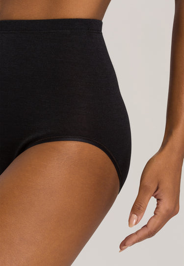 71420 Woolen Silk W Full Brief - 018 Black